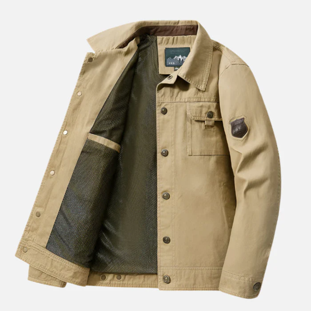 Jaqueta Casual Masculina em Algodão Firenzi