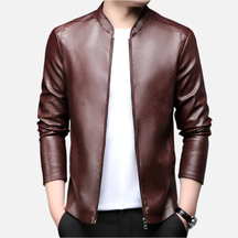 Jaqueta de Couro Masculina Alpha Man