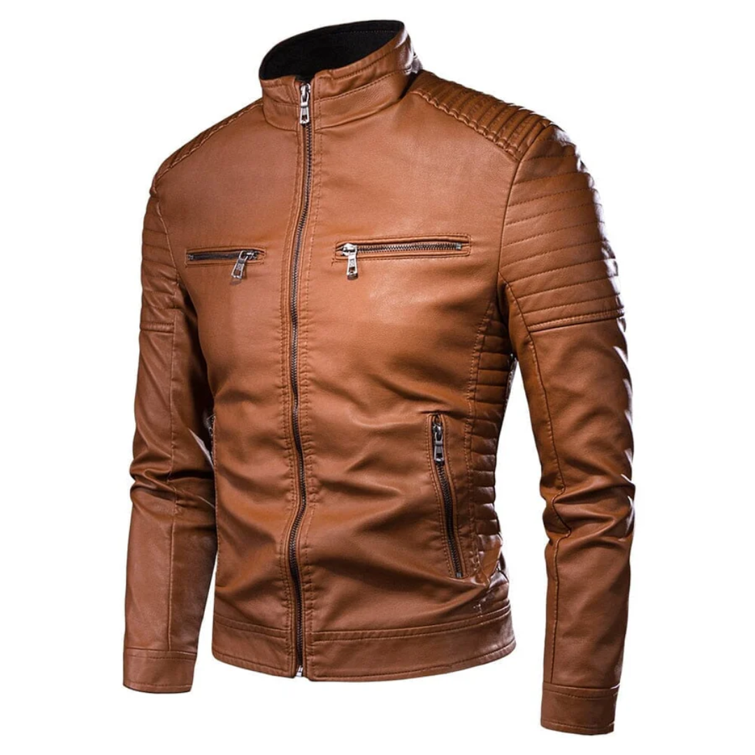 Jaqueta Masculina de Couro Italiano Firenzi
