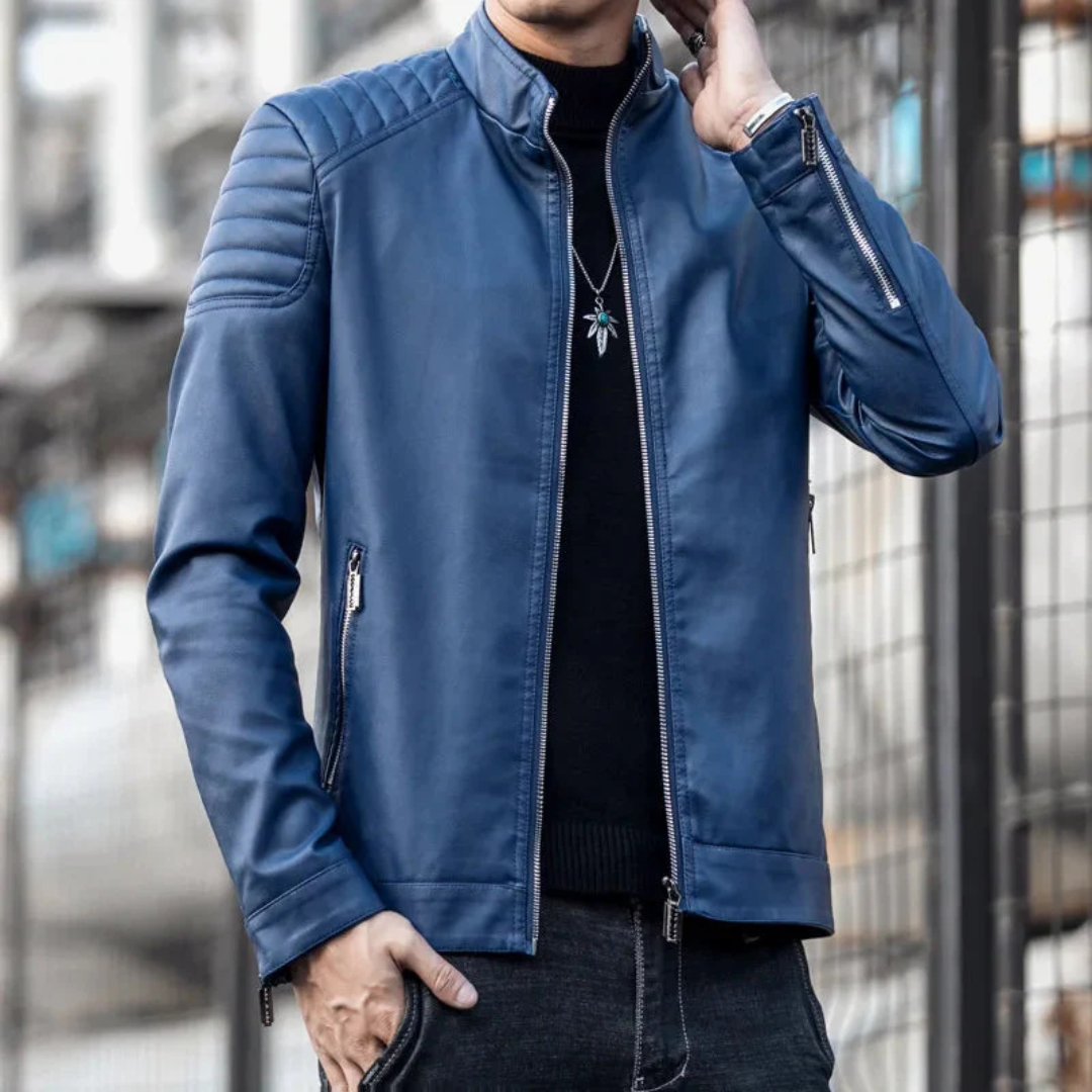 Jaqueta de Couro Masculina Velmark Firenzi