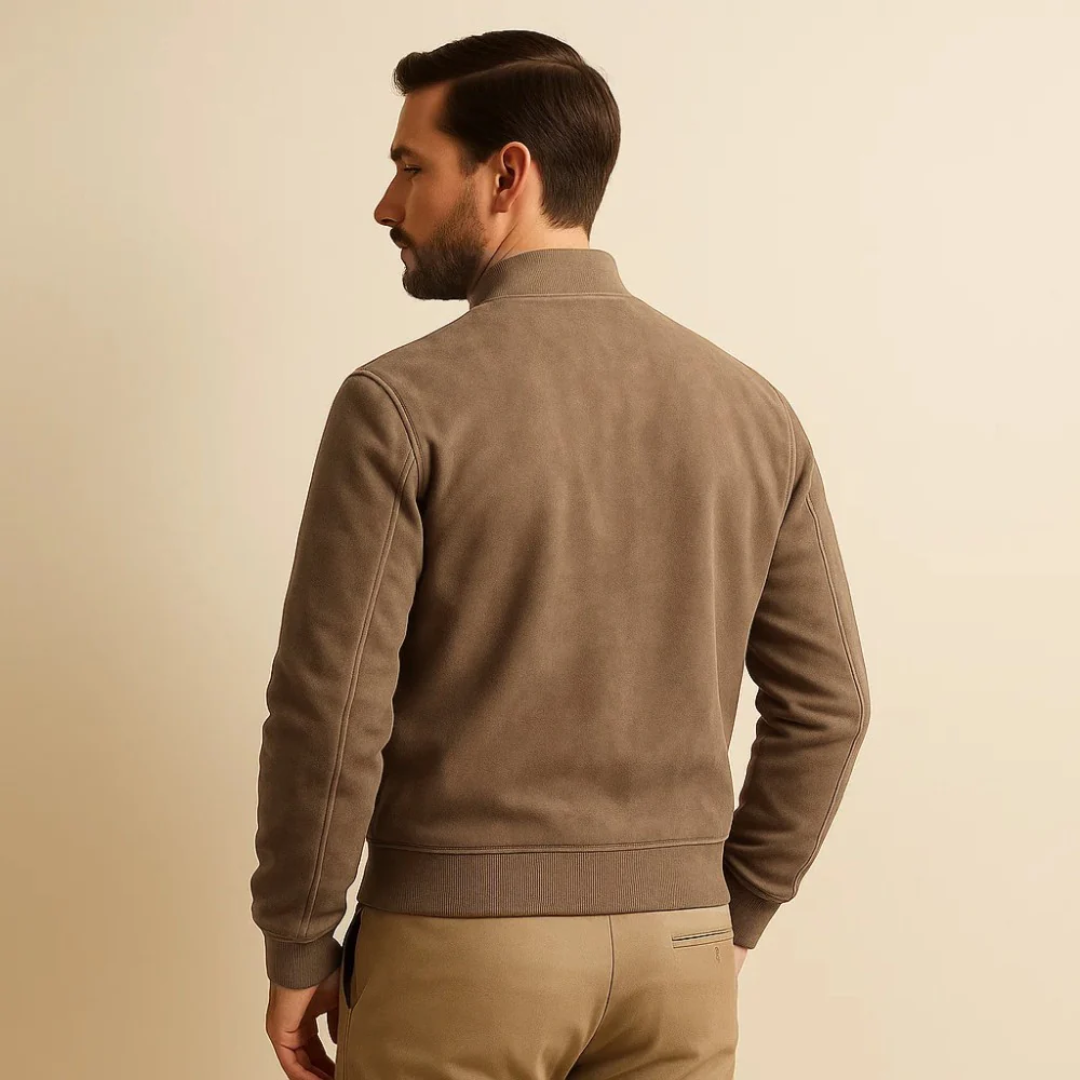 Jaqueta Masculina de Suede Old Money Firenzi