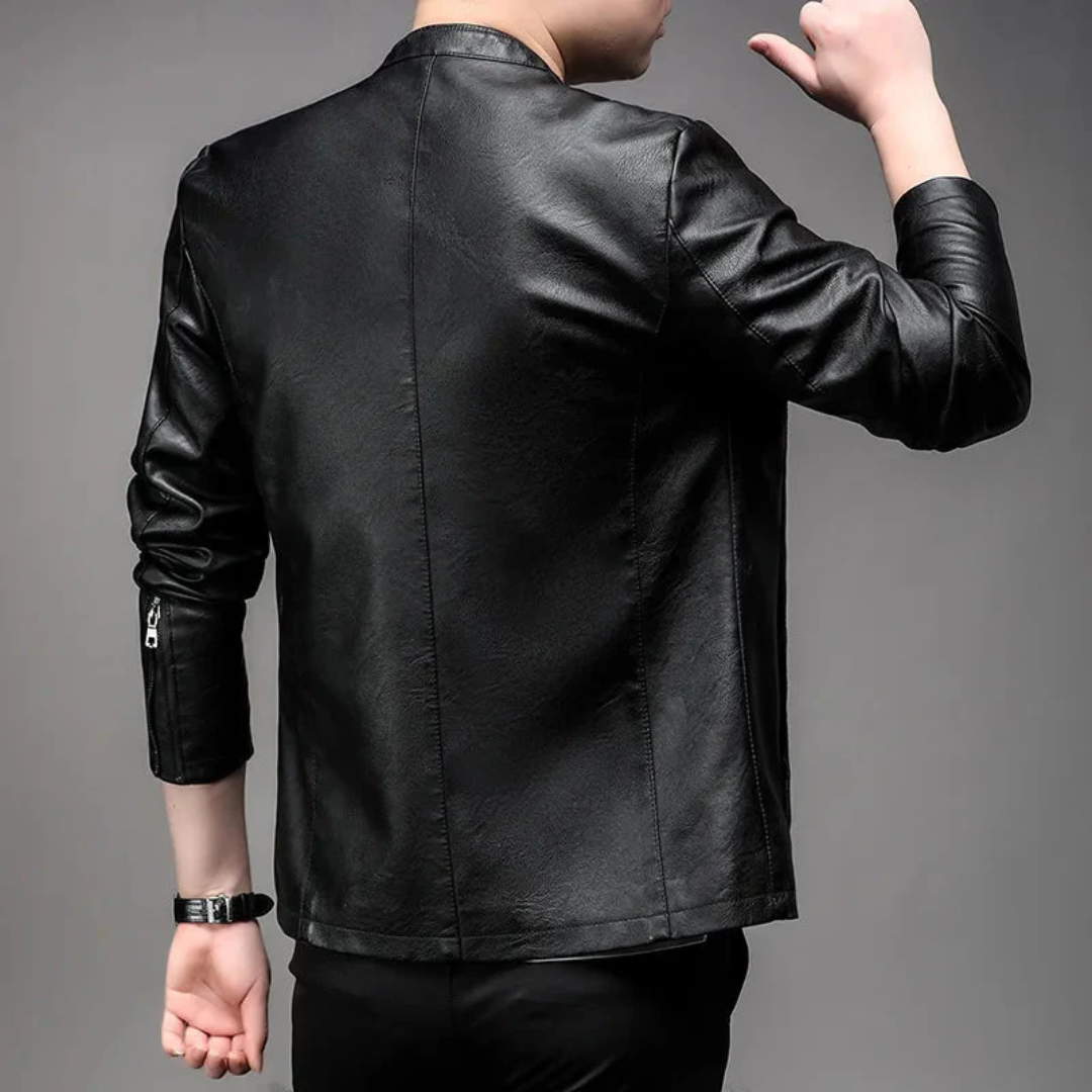 Jaqueta de Couro Masculina Alpha Man