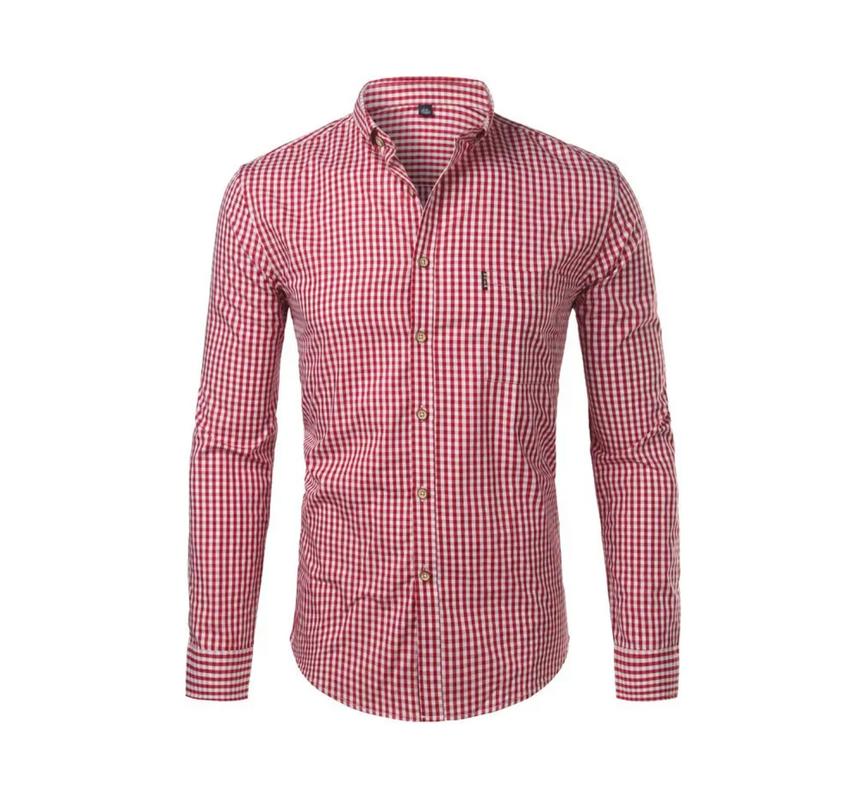 Camisa Social Masculina Manga Longa Quadriculada Firenzi
